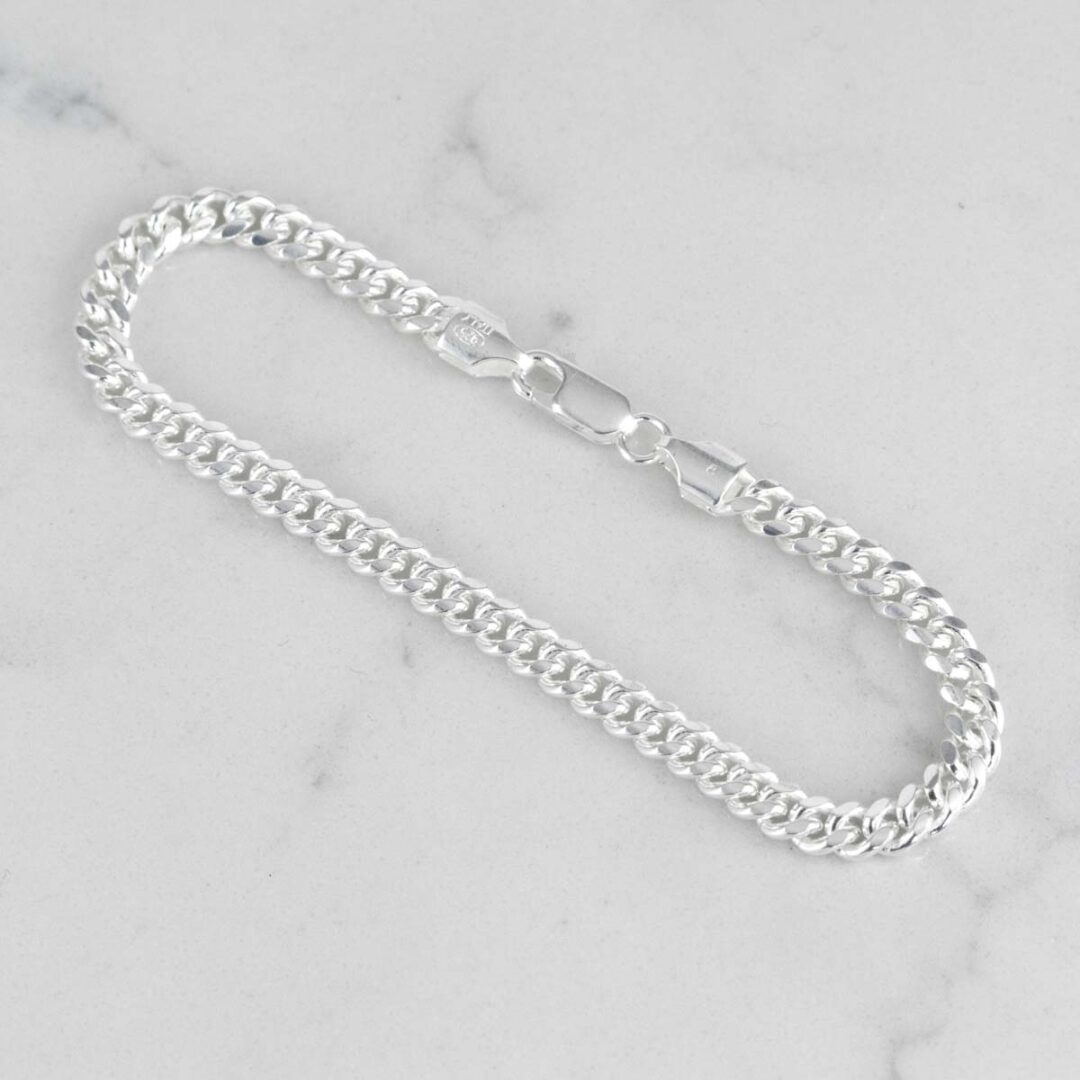 PULSERA CUBANA MACIZA 5MM-19CM