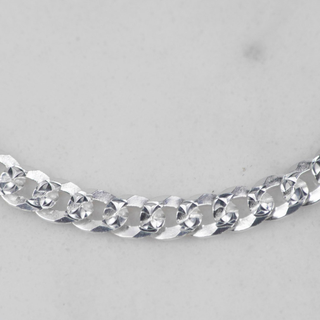 CADENA CUBANA DIAMANTADA 4MM-60CM - Imagen 2